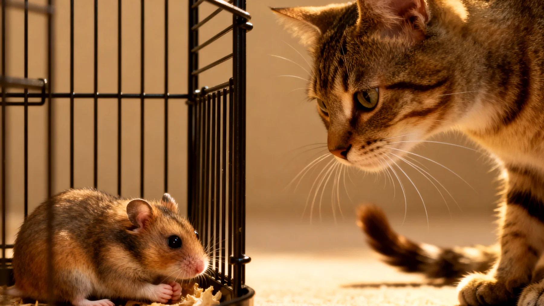 Hamster zeigen bei der Vergesellschaftung mit anderen Tieren oft Stress und Angst, da sie als Beutetiere besonders vorsichtig sind und ihre Sicherheit gefährdet sehen können"