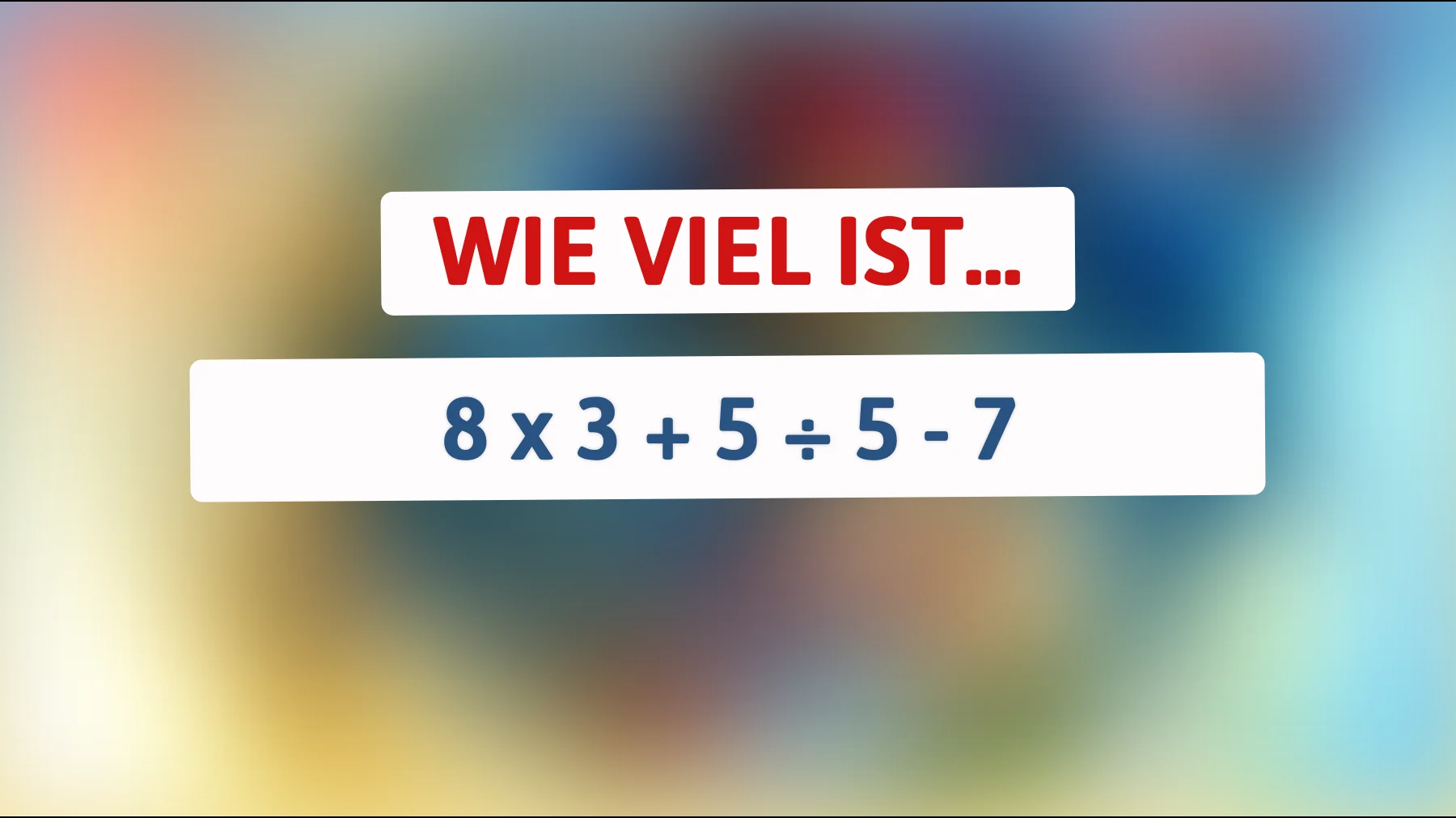 Nur 1% der Menschen kann diese Mathe-Aufgabe auf Anhieb lösen: Schaffst du es?"