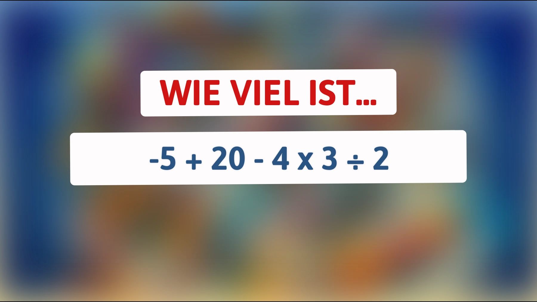 Nur 1% der Menschen lösen dieses mathematische Rätsel richtig – kannst du die Antwort finden?"