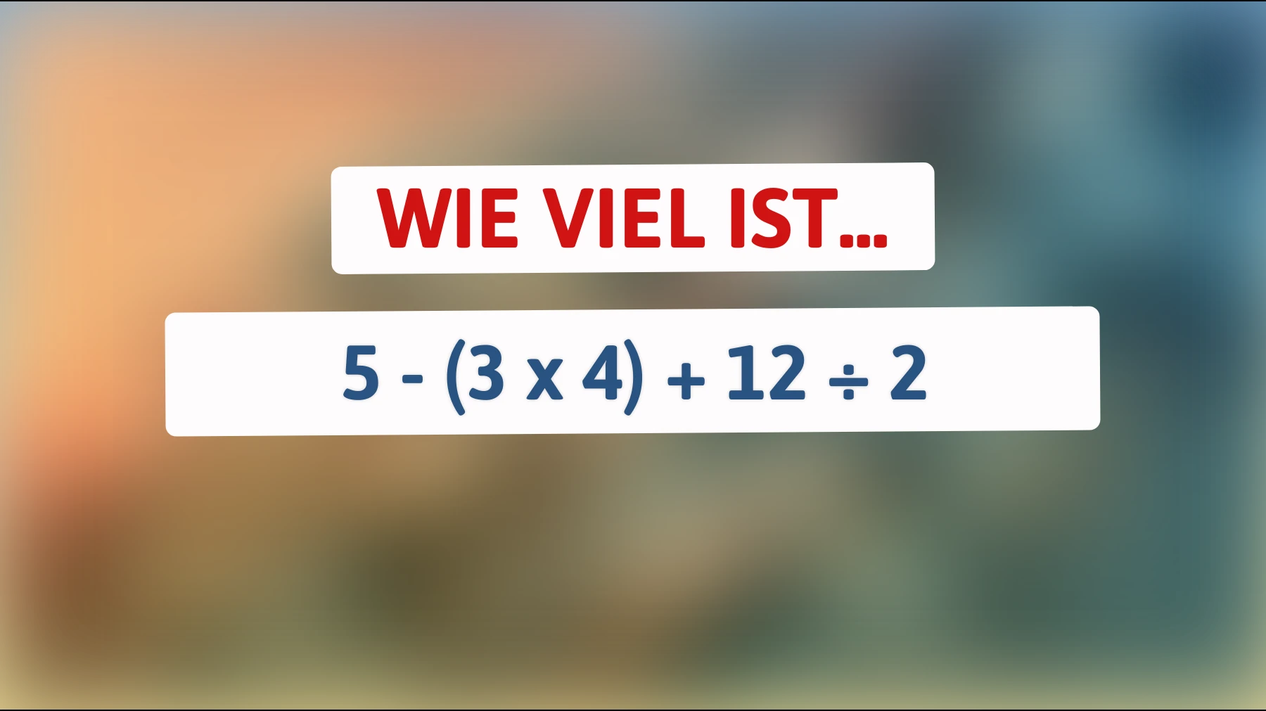 Nur 3% der Menschen lösen dieses knifflige Rätsel richtig – Bist du klug genug?"