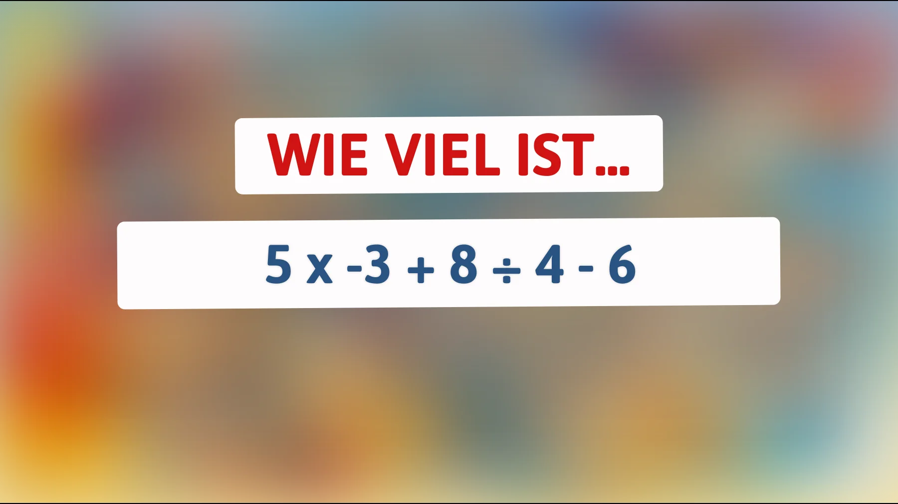 Nur für Genies: Kannst du dieses knifflige Mathe-Rätsel lösen? Entdecke, ob du zur Elite der Denker gehörst!"