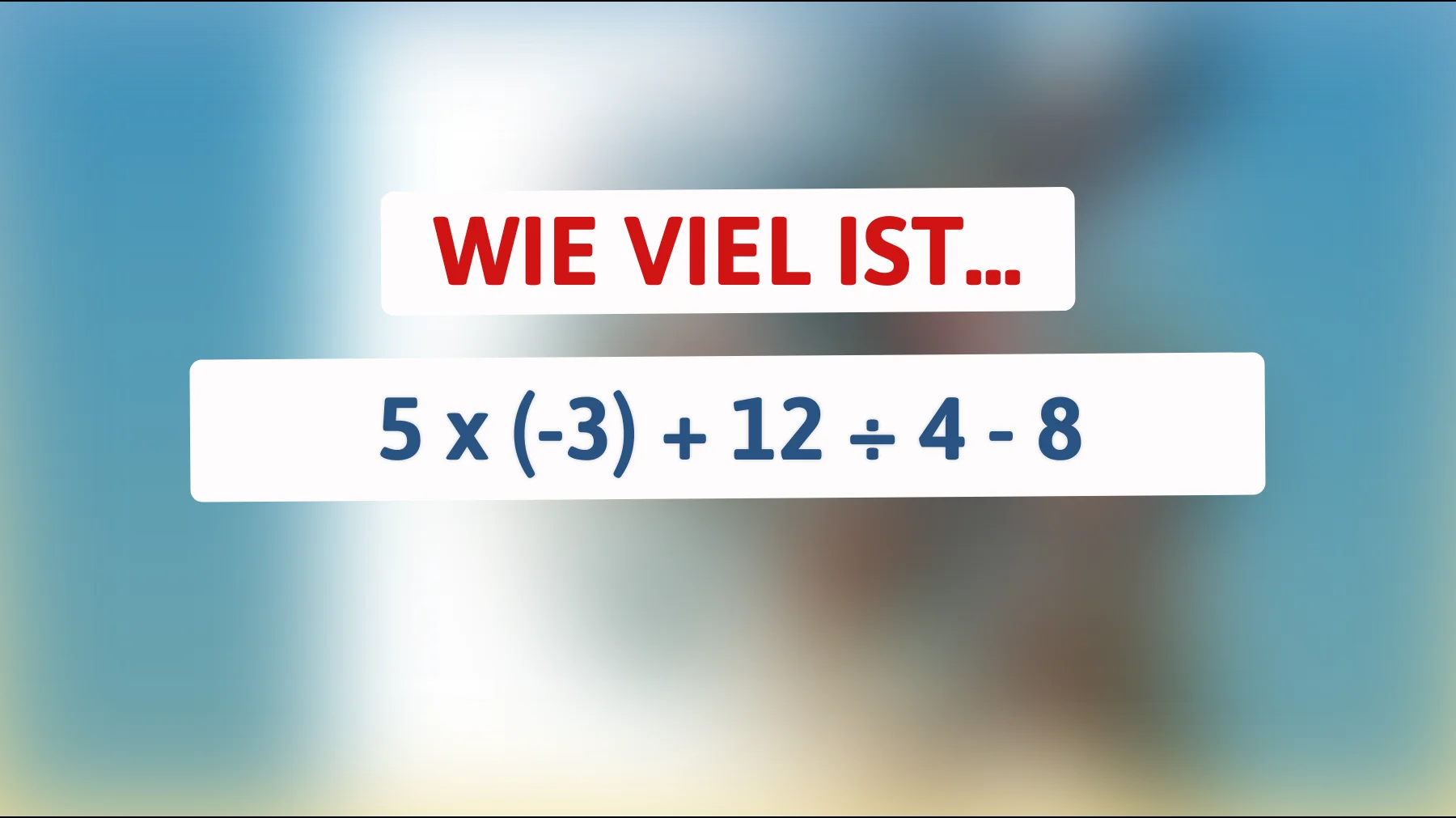 Nur 1% der Menschen können dieses mathematische Rätsel lösen: Bist du schlau genug?"
